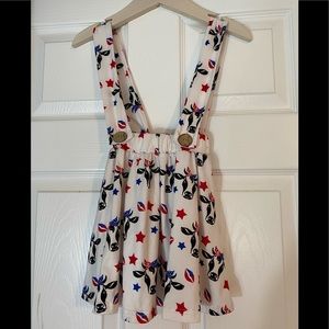 Boutique Toddler Cow Suspenders